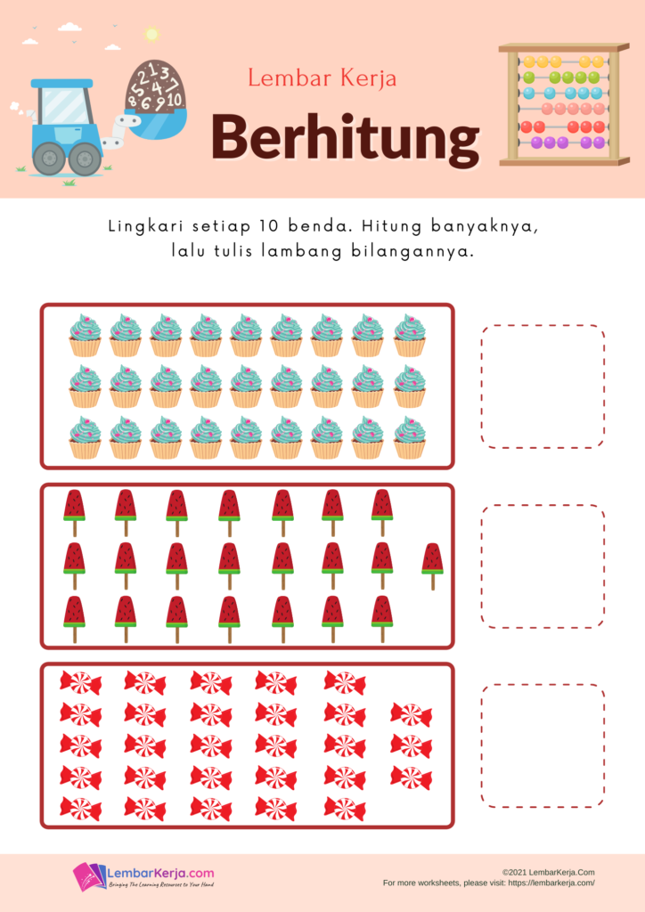 Berhitung Dengan Benda 12 LembarKerja