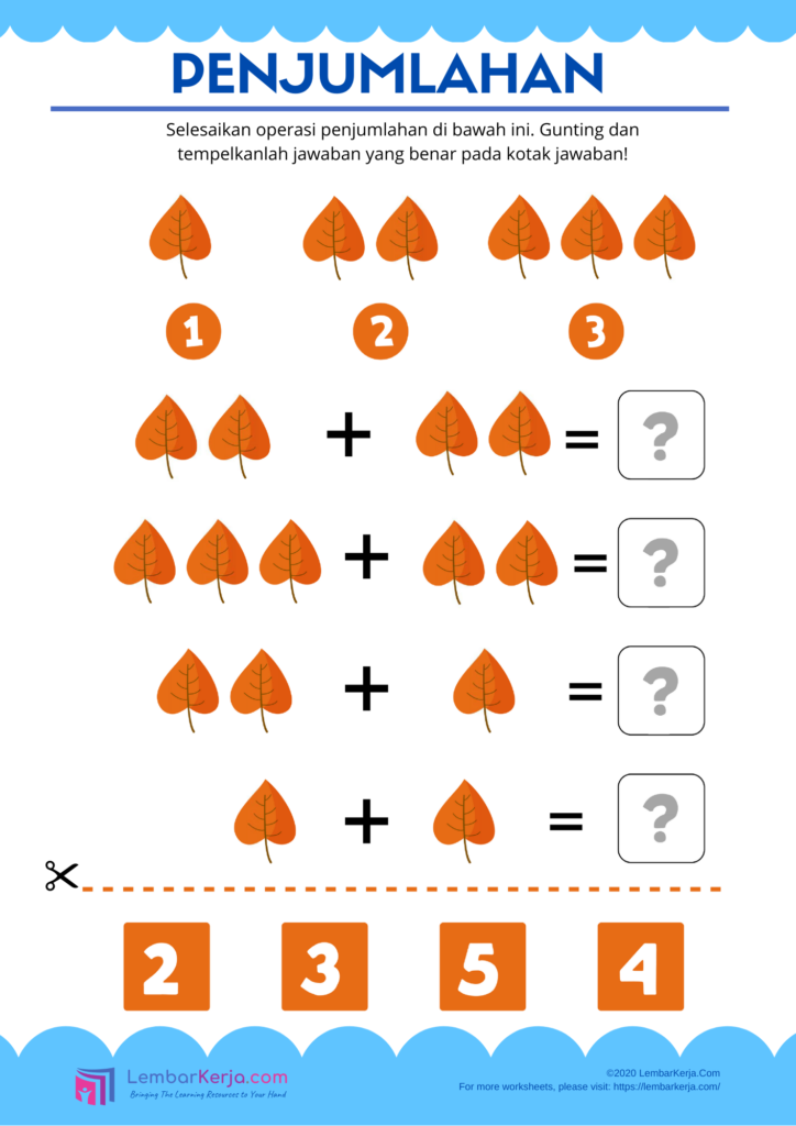 Penjumlahan Tk Lembarkerja Com - Riset