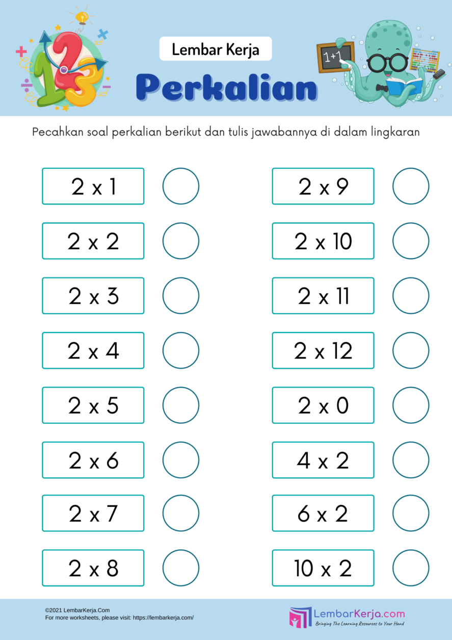 Soal Perkalian Kelas 2 Sd Dengan Gambar 7392