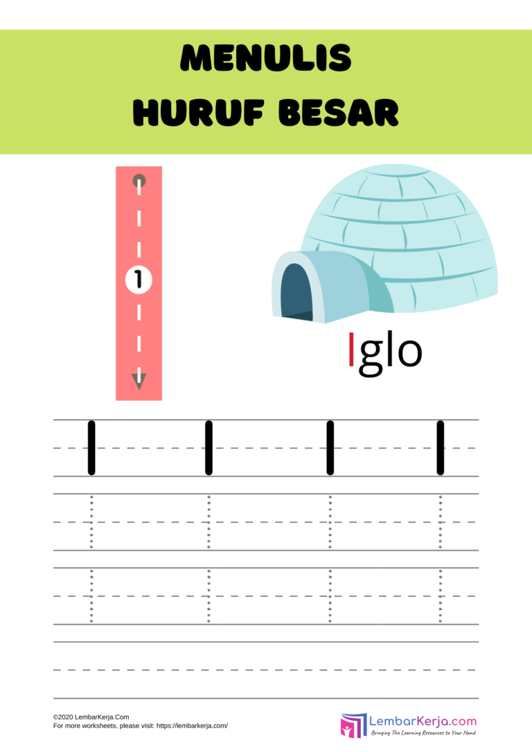 Menulis Huruf I Besar