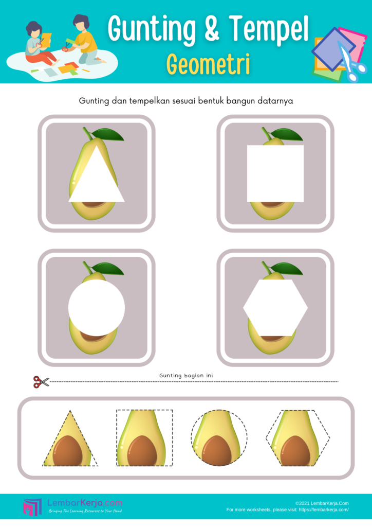 Lembar Kerja Menggunting – LembarKerja.Com