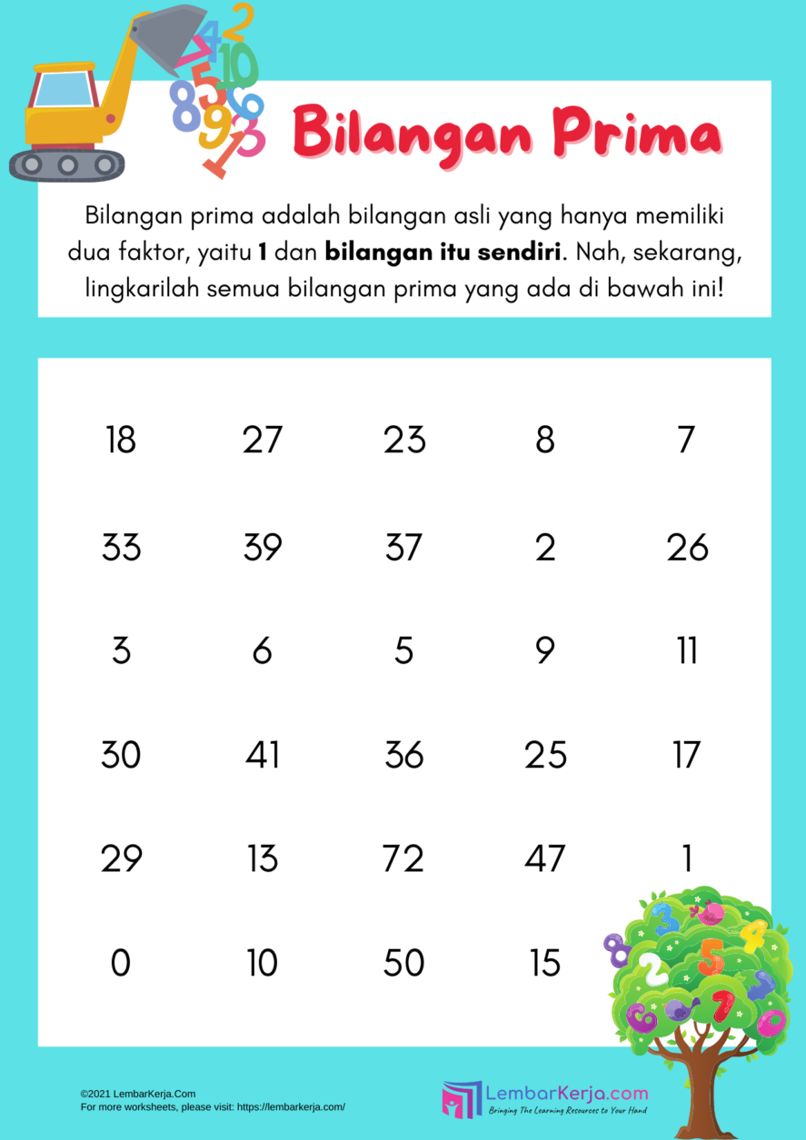 Bilangan Prima 1 Lembarkerja Com