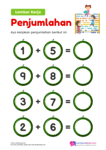 Penjumlahan (14) - LembarKerja.Com