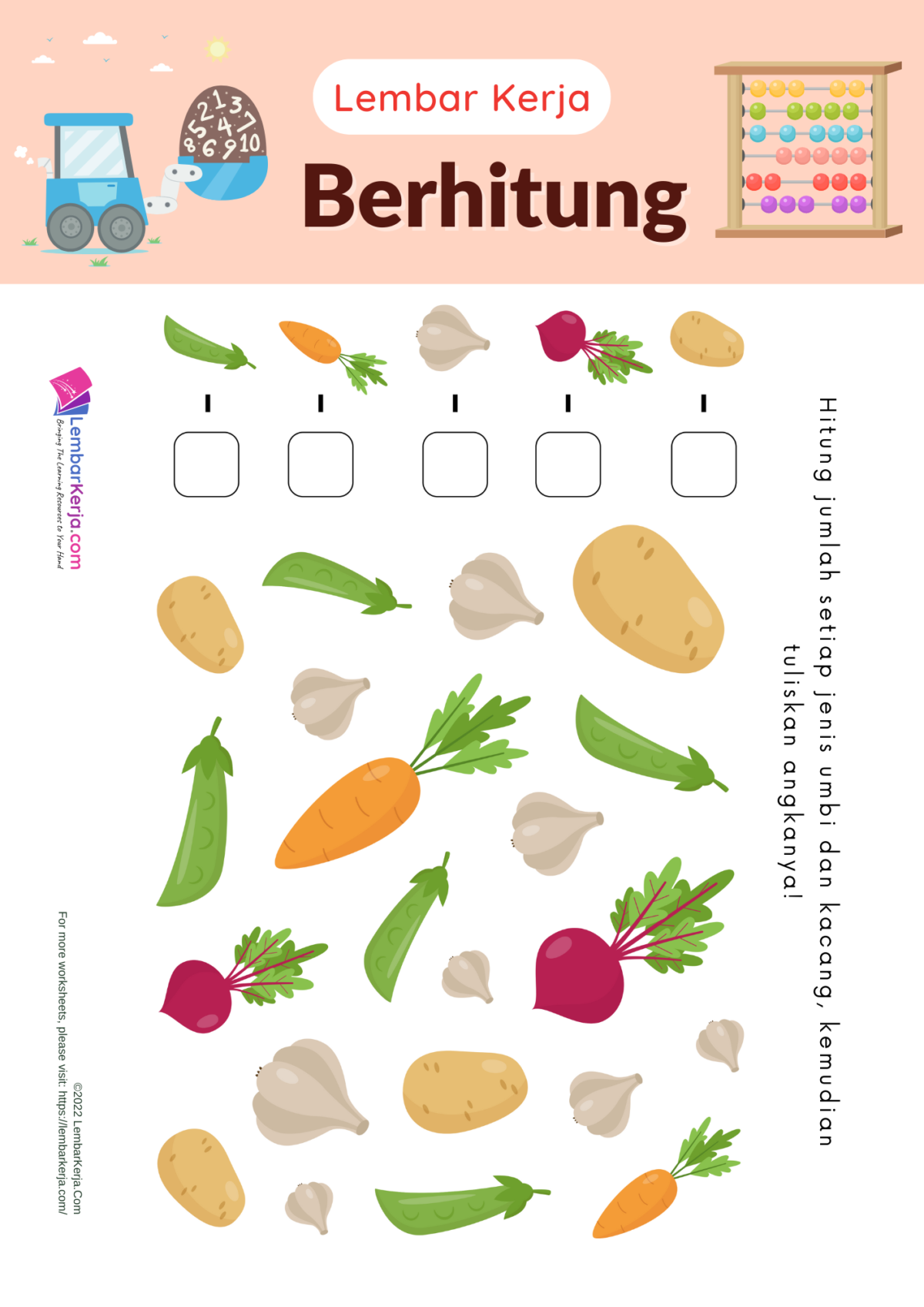 Berhitung Umbi LembarKerja Com