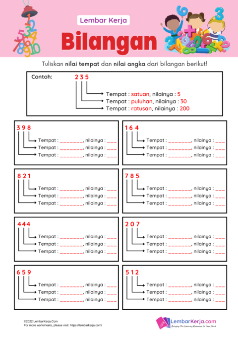 Mengenal Lambang Dan Nama Bilangan Dan Menentukan Nilai Tempat M ...